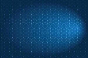 Blue background, light, hexagon Blue pastel medical and tech background with hexagon pattern and bright sparkles. Realistic abstract bg with science technology design. vector