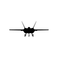 Silhouette of the Turkiye Jet Fighter, Fighter aircraft are military aircraft designed primarily for air-to-air combat. Flat Style and Editable vector