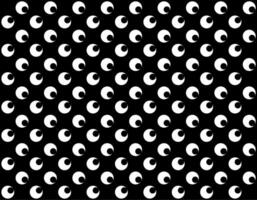 Motif Pattern Created by Deformation of the Circle Shape. Modern and Contemporary Style. Can use for Decoration, Tile, Wallpaper, Wrapping, Fabric, Textile, Carpet, etc. Flat and BW Style vector