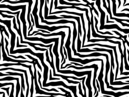 Black-White Stripes Lines Motifs Pattern Inspired by Zebra vector