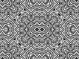 Black-White Stripes Lines Motifs Pattern Inspired by Zebra. Flat Editable vector