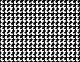 Motif Pattern Created by Deformation of the Circle Shape. Modern and Contemporary Style. Can use for Decoration, Tile, Wallpaper, Wrapping, Fabric, Textile, Carpet, etc. BW and Flat style vector