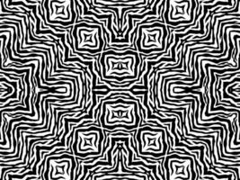 Black-White Stripes Lines Motifs Pattern Inspired by Zebra. Decoration for Interior, Carpet, Textile, Tile, Paper, Wrapping, Wallpaper, Etc. Size Color Editable vector