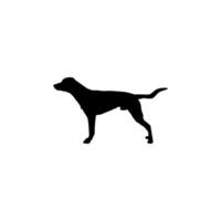 Dog Silhouette, can use for Logo, Art Illustration, Apps, Pictogram, Website, or Graphic Design Element. Flat Style. Editable vector