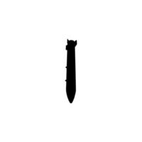 Atomic Bomb Silhouette, can use for Art Illustration, Icon, Symbol, Pictogram, News Illustration, or Graphic Design Element. Flat and Editable vector