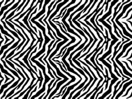Black-White Stripes Lines Motifs Pattern Inspired by Zebra. Color Editable vector