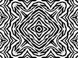 Black-White Stripes Lines Motifs Pattern Inspired by Zebra. Decoration for Interior, Carpet, Textile, Garment, Tile, Paper, Wrapping, Wallpaper, Etc. Color Editable vector
