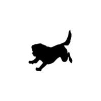 Dog Silhouette, can use for Logo, Art Illustration, Apps, Pictogram, Website, or Graphic Design Element. Flat and Editable vector