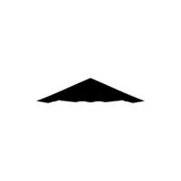 Jet Fighter Silhouette, Fighter Aircraft, are military aircraft designed primarily for air-to-air combat. Color Editable vector