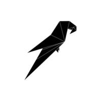 Macaw, Ara, Parrot Shape Inspired by Origami Form, can use for Logo, Pictogram, Bird Figure, Apps, etc vector