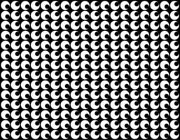 Motif Pattern Created by Deformation of the Circle Shape. Modern and Contemporary Style, for Decoration, Tile, Wallpaper, Wrapping, Fabric, Textile, Carpet, etc. Black White and Editable vector