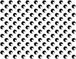 Motif Pattern Created by Deformation of the Circle Shape. Modern and Contemporary Style. Can use for Decoration, Background, Tile, Wallpaper, Wrapping, Fabric, Textile, Carpet, etc. Editable and BW vector
