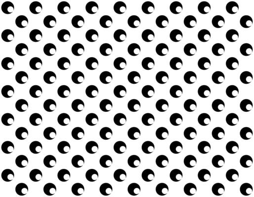 Motif Pattern Created by Deformation of the Circle Shape. Modern and Contemporary Style. Can use for Decoration, Background, Tile, Wallpaper, Wrapping, Fabric, Textile, Carpet, etc. Editable and BW