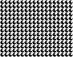 Motif Pattern Created by Deformation of the Circle Shape. Modern and Contemporary Style. Can use for Decoration, Tile, Wallpaper, Wrapping, Fabric, Textile, Carpet, etc. Black White vector
