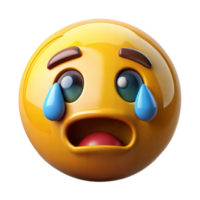 3d emoji shocked face, 3D Rendering shocked emoji with emotion png