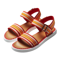 Single Red Summer Sandal Side View png
