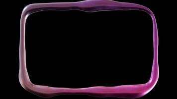 This striking 3D animated metallic frame features a dynamic color gradient. The flexible design provides ample copy space in the center, ideal for showcasing text or visual content video