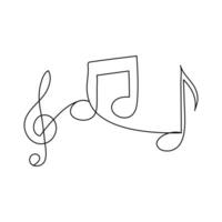Musical instruments and music notation icons World music day line art vector