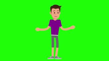 Man Comparing Products Green Screen , Chroma Key Animation for Editors video
