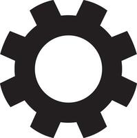 Gears icon. Flat design. vector