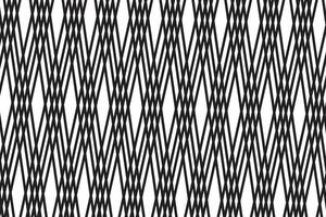 simple abstract black color asymmetrical line pattern geometric pattern of interlaced lines forming diamond shapes vector