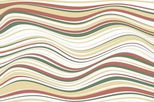 simple abstract brown cream green color creative geometric thin to thick wavy line pattern abstract composition of wavy striped lines in earthy tones vector