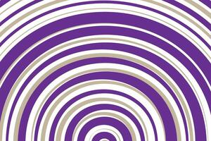simple abstract dark purple brown color half circle round line pattern concentric circles in purple and beige vector