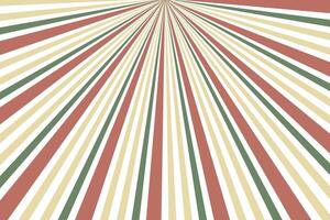 simple abstract brown cream green color vertical creative geometric thin line pattern retro sunburst with colorful radial stripes vector