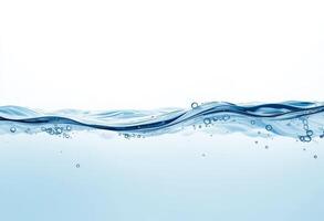 Fresh water texture with splashes, ripples, and bubbles. photo