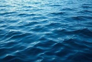 Tranquil blue water ripple texture for serene designs. photo
