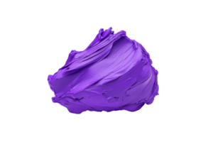 A vibrant smear of purple paint with textured surface, isolated on transparency background, showcasing its rich color and artistic texture png