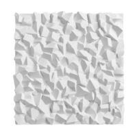 A This features textured white 3D geometric pattern with irregular shapes and shadows, creating modern and abstract design. pattern is composed of various angular forms that give sense of depth png