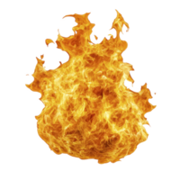 A vibrant, dynamic flame with bright orange and yellow hues, showcasing intense energy and movement of fire. flames appear to be dancing, creating sense of warmth and power png