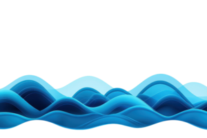 a abstrato azul onda padronizar com em camadas curvas criando dinâmico e fluido Projeto. imagem características vários tons do azul, dando sentido do movimento e profundidade, ideal para fundos ou artístico png