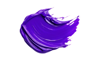 A vibrant purple paint stroke with dynamic texture and smooth curves, isolated on transparency background, showcasing artistic expression and creativity png