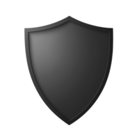 A sleek black shield with smooth surface, symbolizing protection and security. minimalist design emphasizes strength and defense, making it ideal for various security related themes png