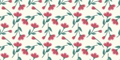 Botanical pattern on light background vector