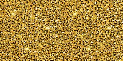 Seamless pattern with gold glitter effect vector