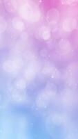 Abstract bokeh light background with bright glittering twinkling stars on a pink blue color gradient. Full HD and looping vertical animation. video
