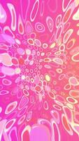 Trendy pink retro pattern background animation with groovy colorful psychedelic circles and concentric circles. This fun vintage vertical motion background is full HD and a seamless loop. video