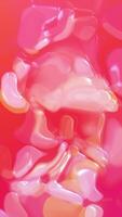 Psychedelic background with shiny morphing blob shapes. Vibrant warm colors with smooth organic liquid motion. Full HD looping vertical animation. video