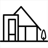 A house with a tree and a tree in the front yard vector