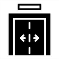 An open door with arrows pointing in different directions vector