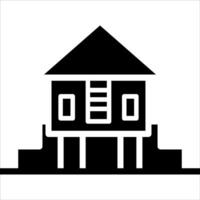 A house icon on a white background vector