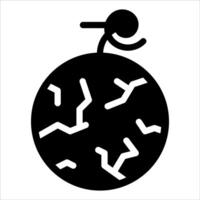 A black and white icon of a bomb with a man running vector