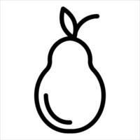 A new pear icon on a white background vector