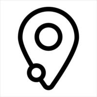 A new location marker icon on a white background vector