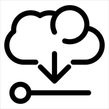 A cloud with a key icon and a key vector