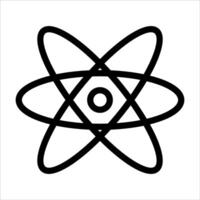 An new atom symbol on a white background vector