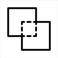 Square and rectangle icon vector